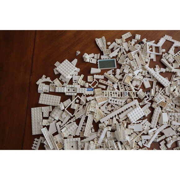 2 lbs. Pounds 9oz Mixed Lot Lego Bulk White Bricks Pieces Plates Blocks READ - Picture 6 of 12